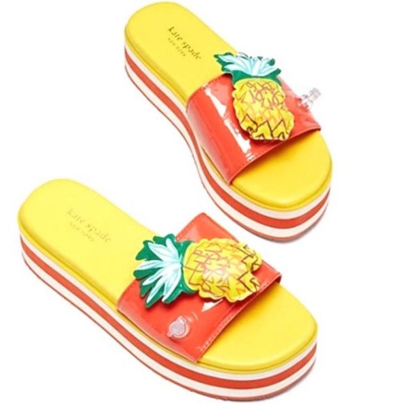 kate spade Shoes - Kate Spade  Limoncello Pineapple  Platform Sandals